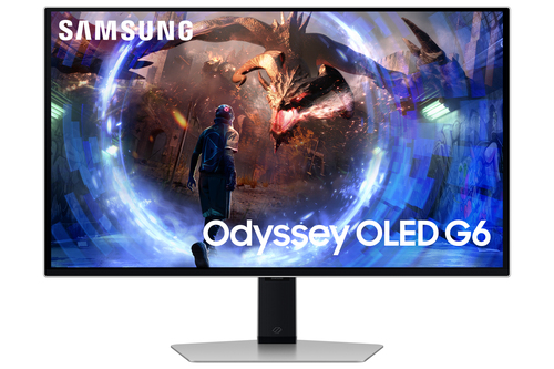 Samsung Odyssey OLED G6 S27DG602SU - OLED-skærm - 27 - 2560 x 1440 QHD @ 360 Hz - 250 cd/m² - 1000000:1 - 0,03 ms - 2xHDMI, DisplayPort - grå
