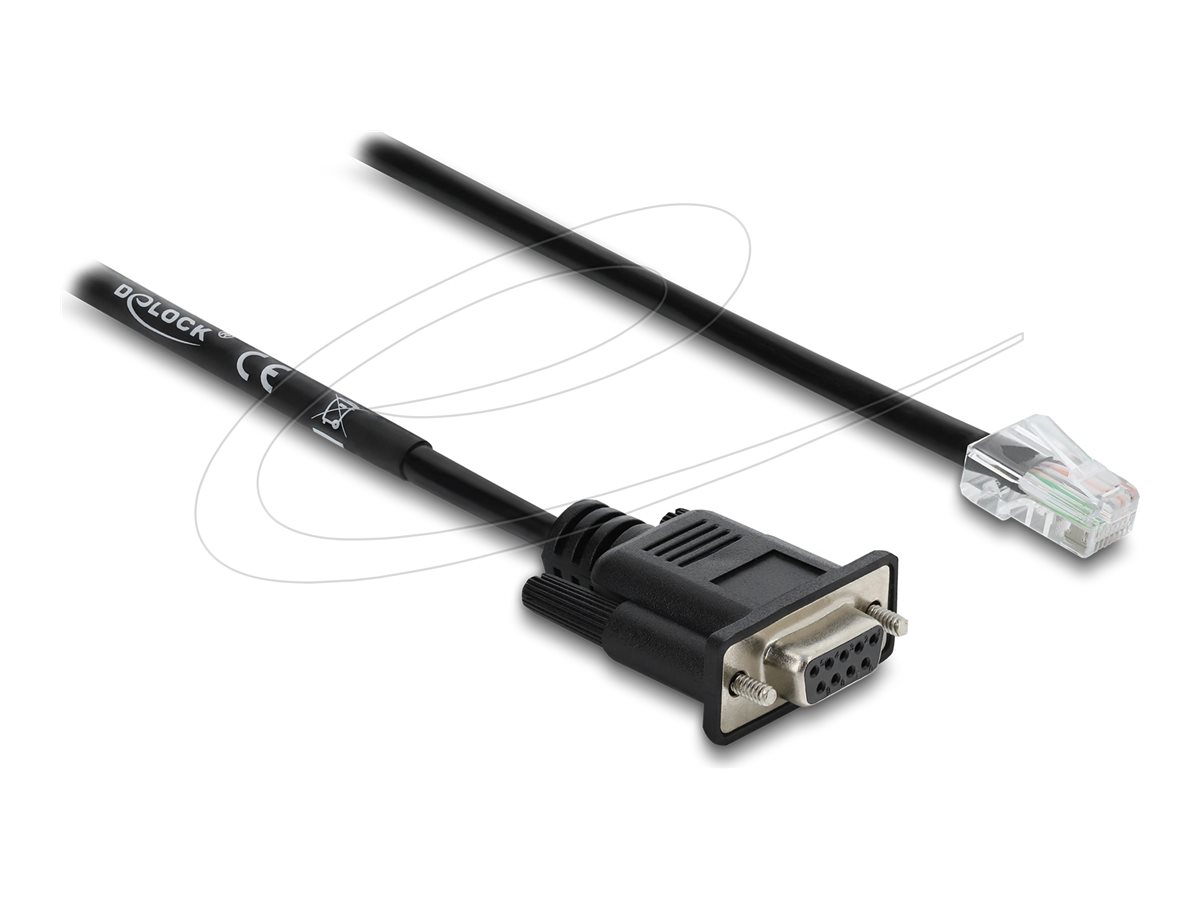 Delock - serielt kabel - DB-9 til RJ-45 - 2 m