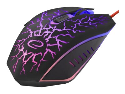 Esperanza MX211 LIGHTNING - mouse - USB - Mus - Optisk - 6 knapper - Sort