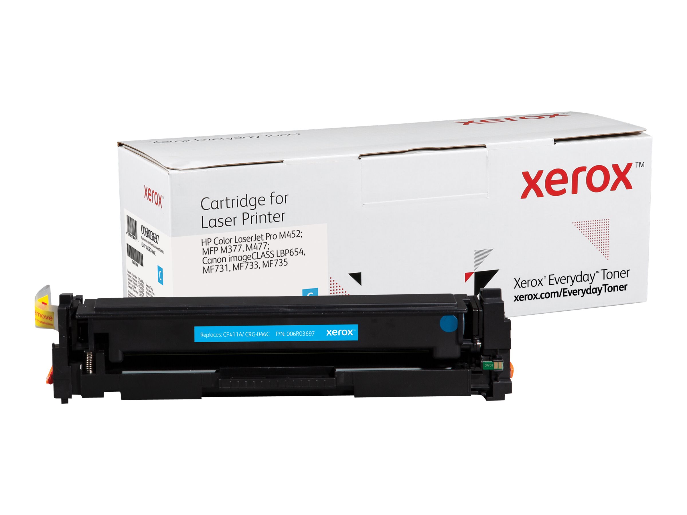 Xerox 006R03697 / Alternative to HP 410A / CF411A Canon CRG-046C / 1249C002 Cyan Toner
