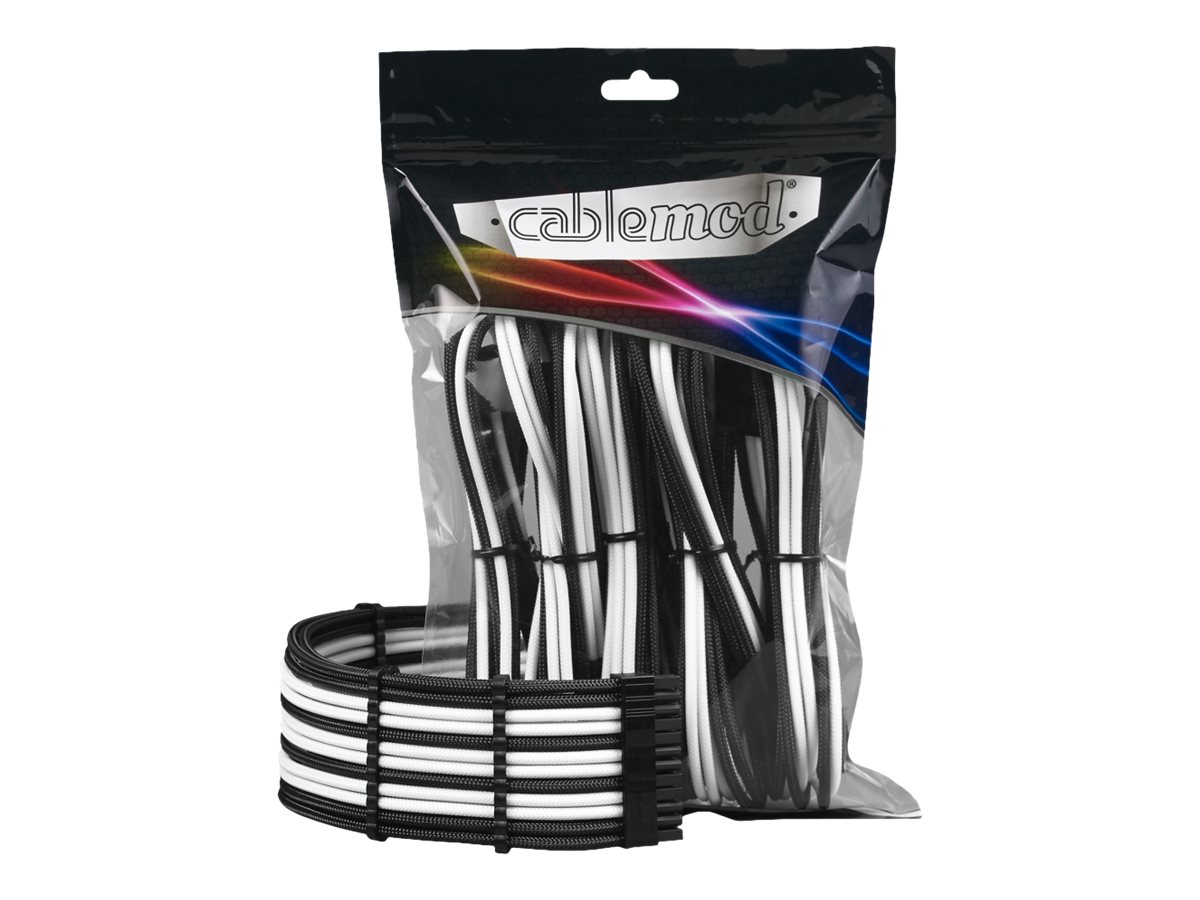 CableMod PRO ModMesh Cable Extension Kit - Sort/Hvid Kabelforlænger - GEEKD.dk