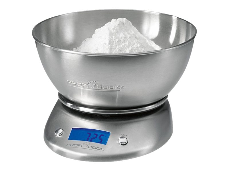 ProfiCook KW1040 kitchen scale Black Stainless steel Electronic kitchen scale