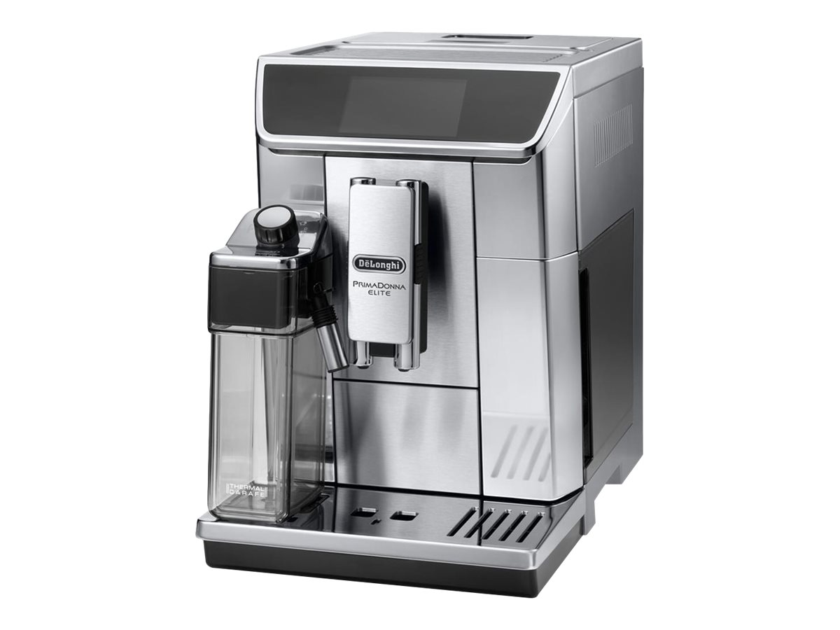 De'Longhi PrimaDonna Elite ECAM 656.75.MS Automatisk kaffemaskine Metal/sort
