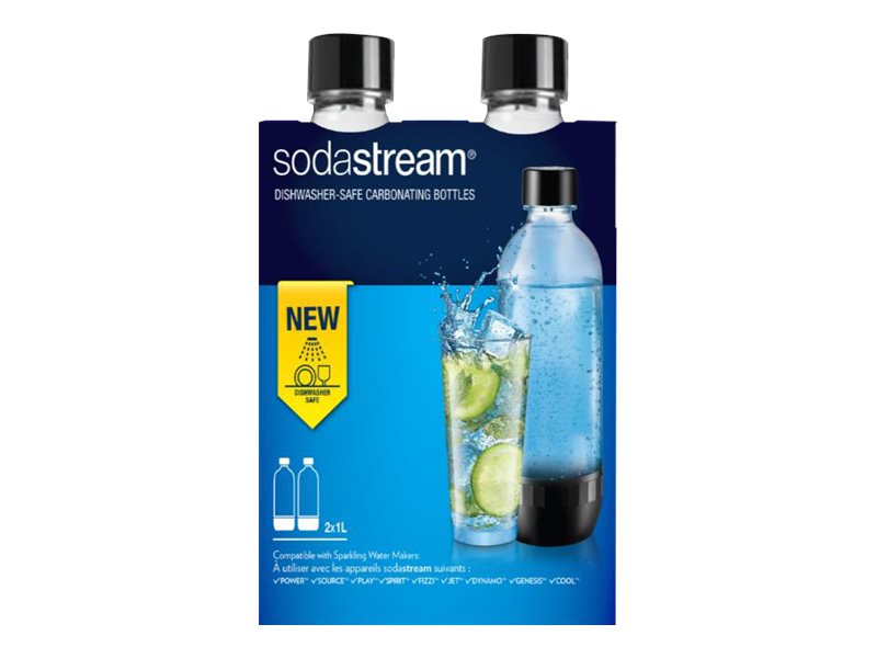 Sodastream Ekstra flasker 2x1 Liter - Tåler opvaskemaskine