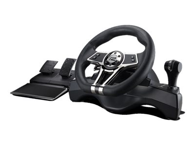 Ready2Gaming Hurricane Wheel Pro - Sæt med rat, pedaler og håndtag til gearskifte - kablet - for PC, Sony PlayStation 4, Sony PlayStation 3, Nintendo Switch