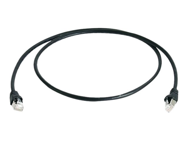 Telegärtner DataVoice Office MP8 FS 500 CAT 6a SFTP, PiMF 1m Patchkabel Sort RAL 9011