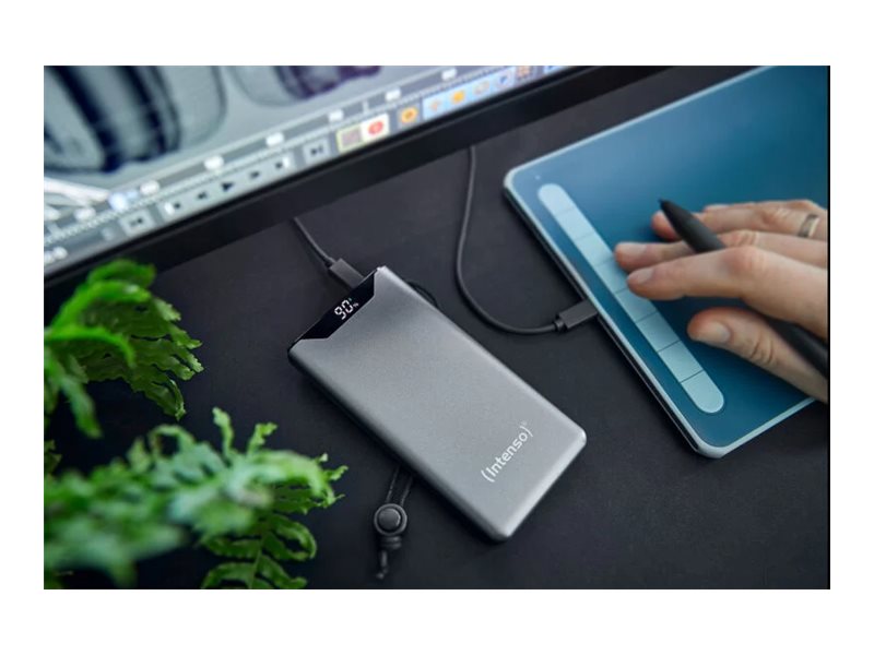 Intenso F20000 Powerbank 20000mAh 20Watt 1xUSB-A 3.0 1xUSB-C Grå