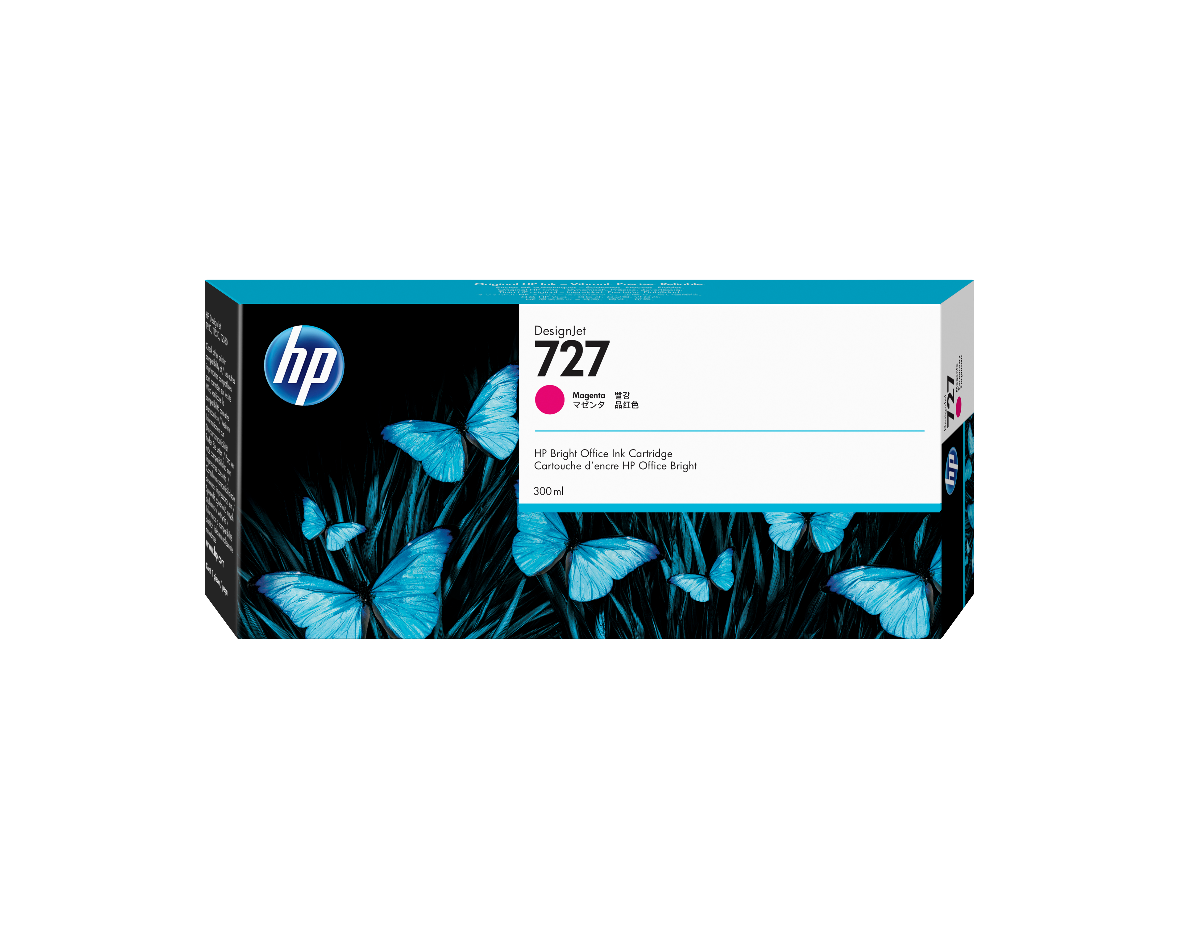 HP 727 Magenta Blæk F9J77A billede