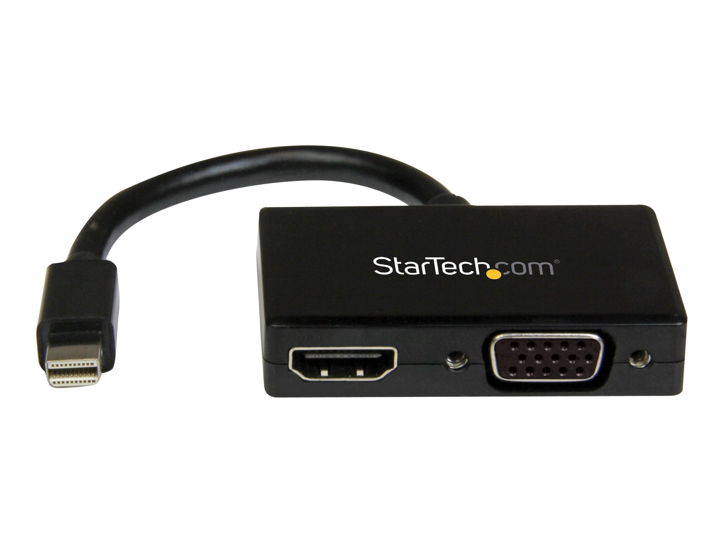 StarTech.com Mini DisplayPort to HDMI and VGA - 2 in 1 Travel Adapter - Mini DisplayPort to VGA Adapter - Mini DP to HDMI Dongle - Monitor Adapter
