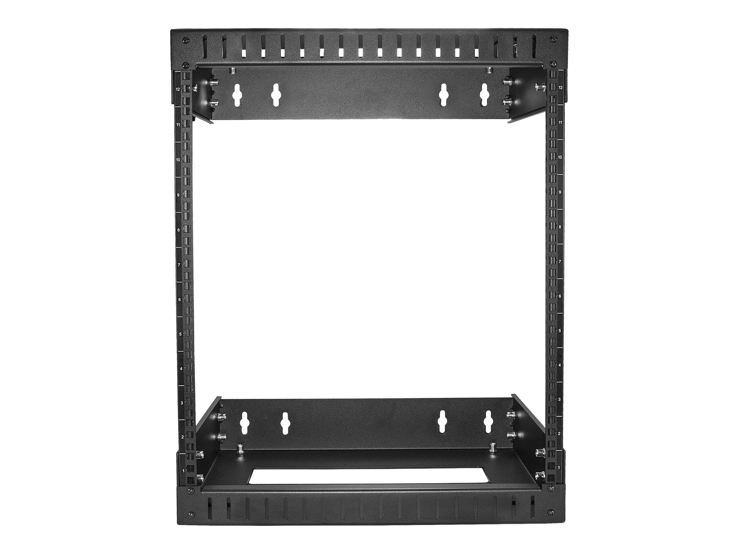 StarTech.com 12U 19" Wall Mount Network Rack - Adjustable Depth 12-20" Open Frame for Server Room /AV/Data/Computer Equipment w/Cage Nuts Rack Sort