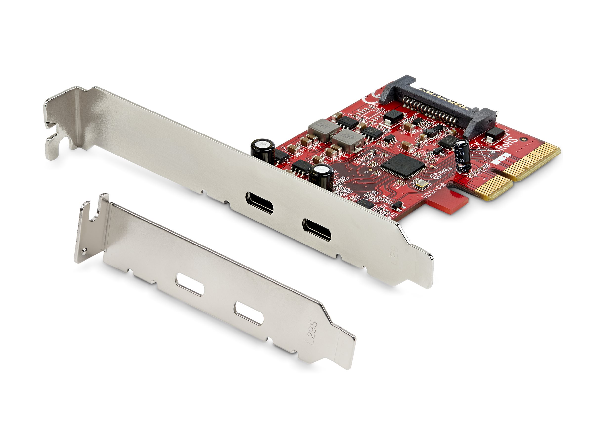 StarTech.com PCIe USB 3.1 Card - 2x USB C 3.1 Gen 2 10Gbps - PCIe Gen 3 x4 - ASM3142 Chipset - USB Type C PCI Express Card - USB adapter