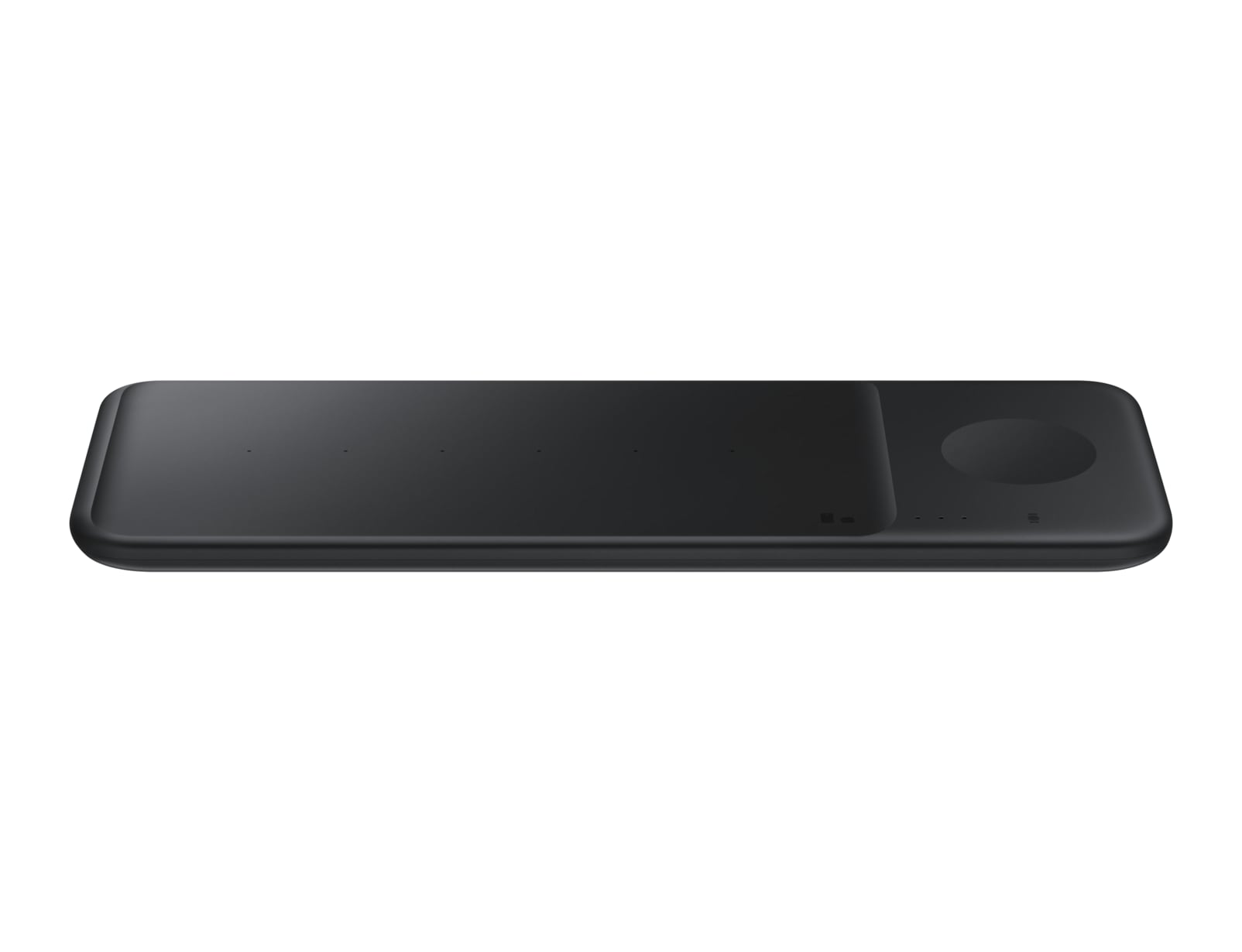 Samsung Wireless Charger Trio EP-P6300 - Trådløs opladningspude + AC-strømadapter - Fast Charge - sort - for Galaxy Buds Live, Note20, S20, S20 5G, Watch 3, Z Flip 5G, Z Flip4, Z Fold2 5G, Z Fold4