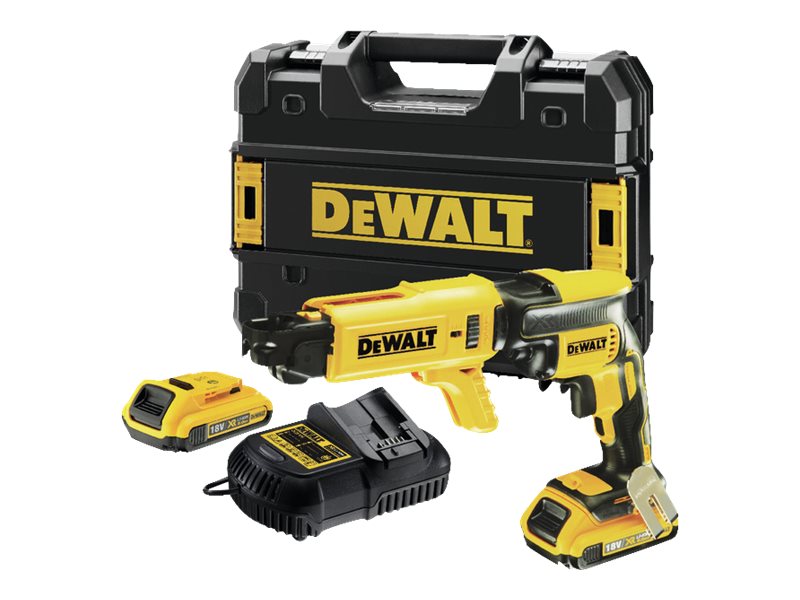 DeWALT DCF620D2K-QW - Skruetrækker til gipsvæg - ledningfri - 1/4 unbrakosokkel - 30 N·m - 2 batterier - 18 V