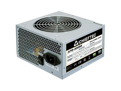 Chieftec VALUE SERIES Strømforsyning - 500 Watt - 120 mm - ATX 2.3 - 80 Plus Ja