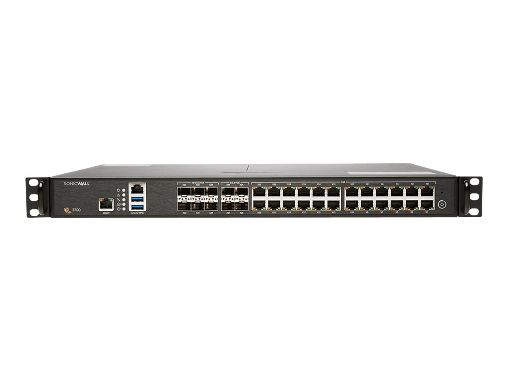 SonicWall NSa 3700 Sikkerhedsudstyr Rackmonterbar