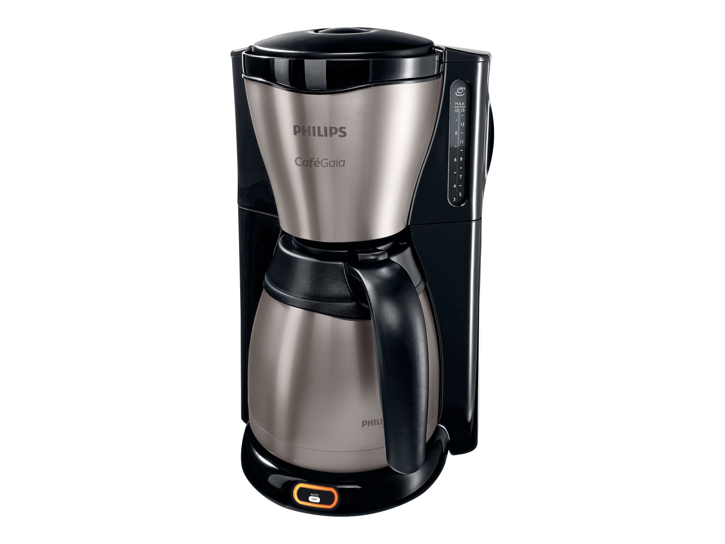 Philips Café Gaia HD7548 - Kaffemaskine - 15 kopper - metal/sort