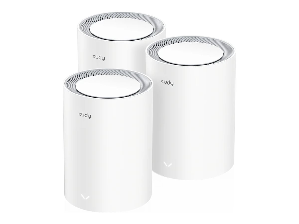 Cudy Mesh Solution M3000 3-pack AX3000 Gigabit Wi-Fi 6 2.5G White - Mesh router Wi-Fi 6