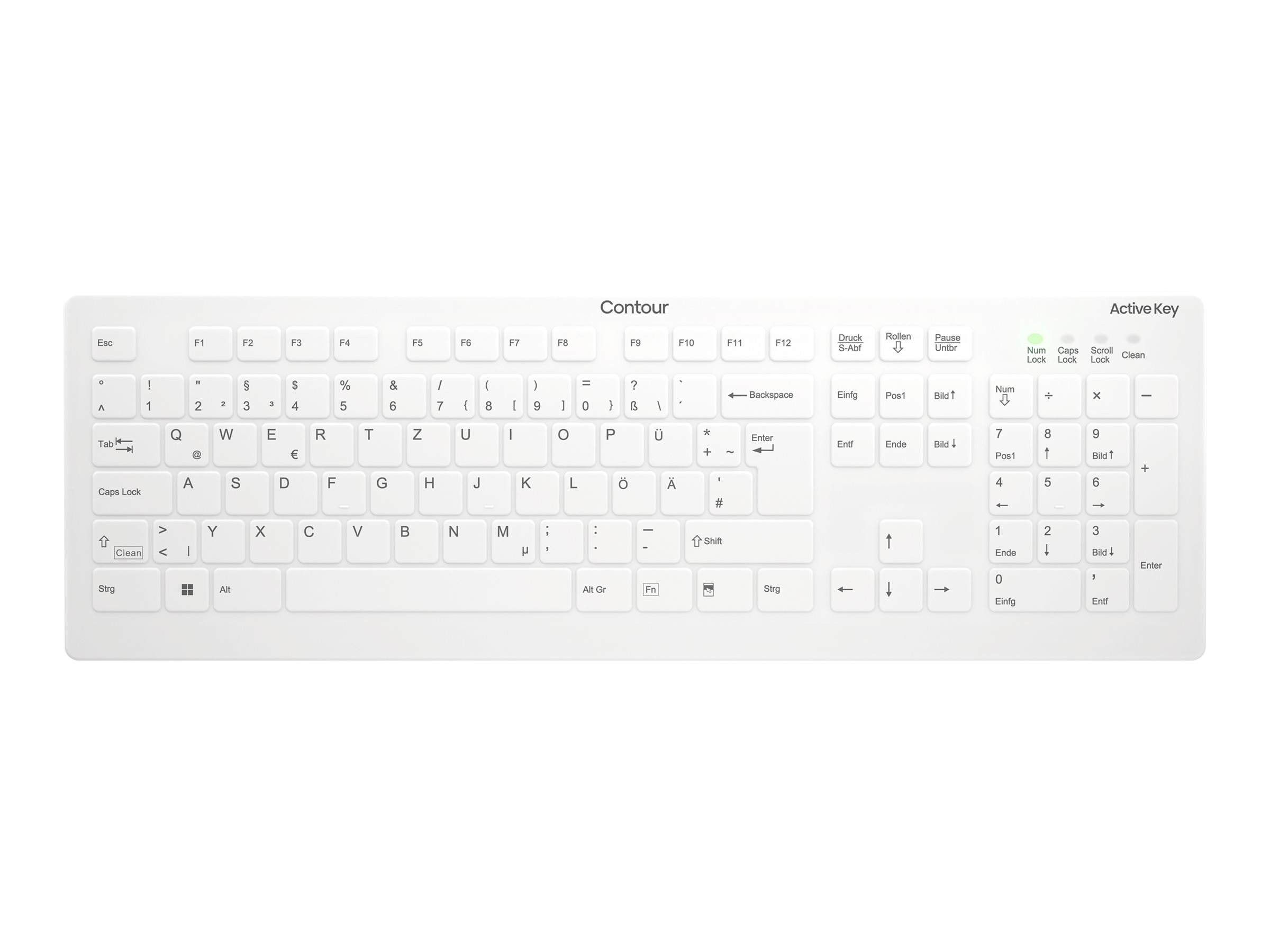 Active Key AK-C8112 Tastatur Membran Trådløs Tysk