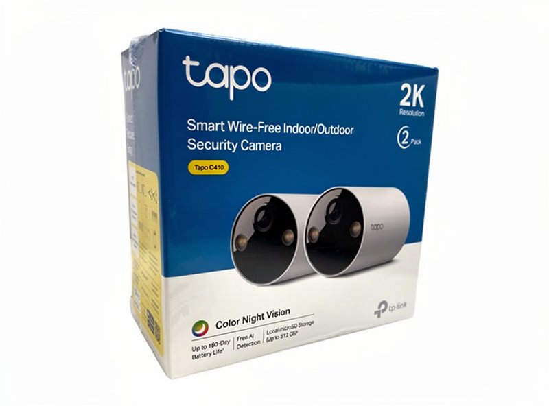 TP-Link Tapo C410 2-pack, IP-sikkerhedskamera, Udendørs, Trådløs, Amazon Alexa & Google Assistant, CE, FCC, DOE, CEC, RCM, KC, NCC, BSMI, NTRA, IP65,