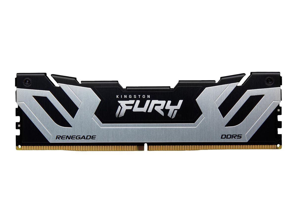 Kingston FURY Renegade - DDR5 - modul - 24 GB - DIMM 288-PIN - 4200 MHz / PC5-67200 - CL40 - 1.45 V - ikke bufferet - on-die ECC - sort og sølv
