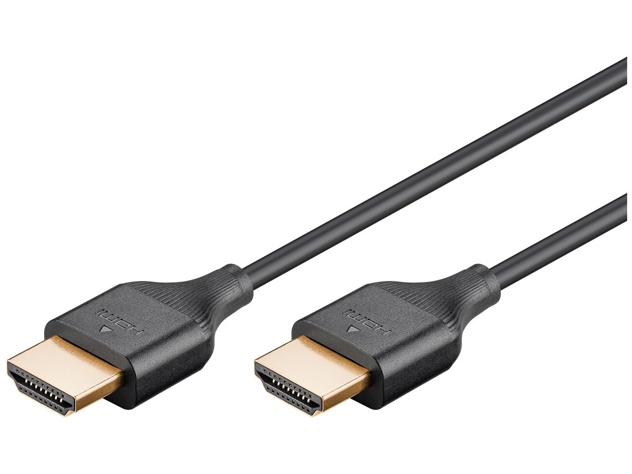 goobay Standard HDMI han -> HDMI han Slim 3 m Sort