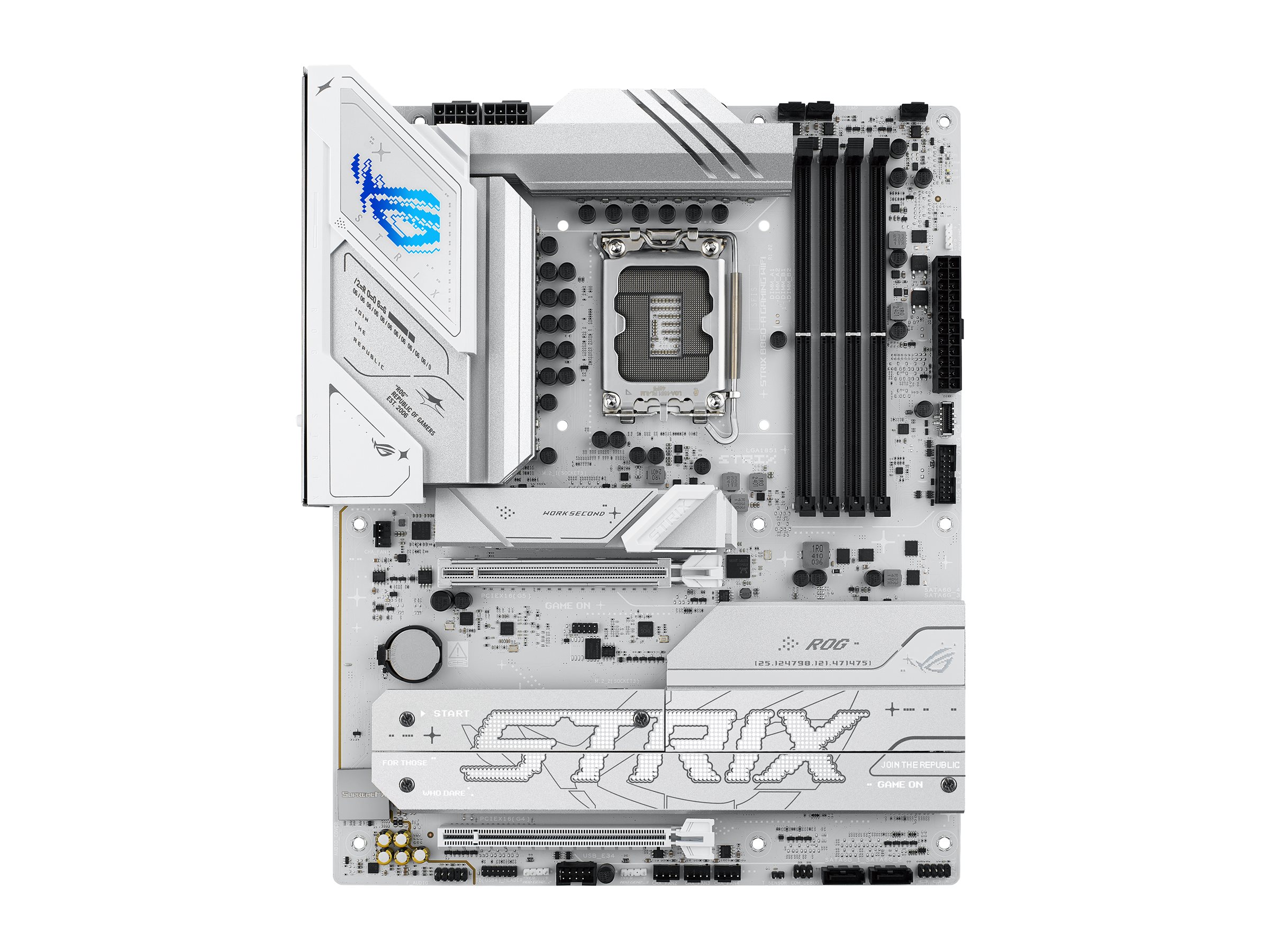 ASUS ROG STRIX B860-A GAMING WIFI Bundkort - Intel B860 - Intel LGA1851 socket - DDR5 RAM - ATX