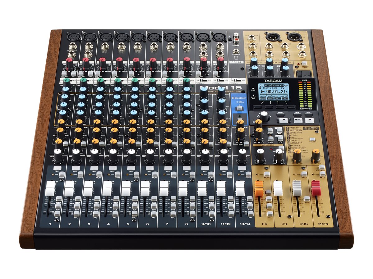 Tascam 14-ch Analogue Mixer With 16-track Digital Recorder