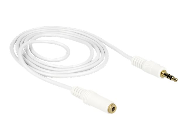 Delock Forlængerkabel til audio 1m Hvid