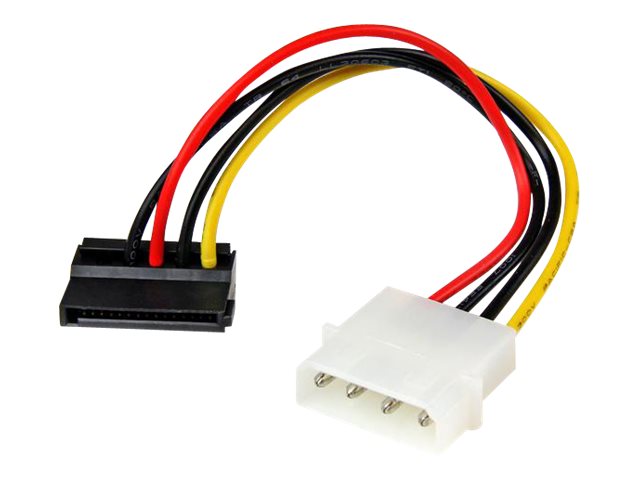 StarTech 6in 4 Pin LP4 to Left Angle SATA Power Cable Adapter - LP4 to SATA Power Adapter (SATAPOWADPL) - Strømforsyningsadapter - SATA strøm (han) til 4-PIN intern strøm (han) - 15 cm - venstrevinklet stikforbindelse