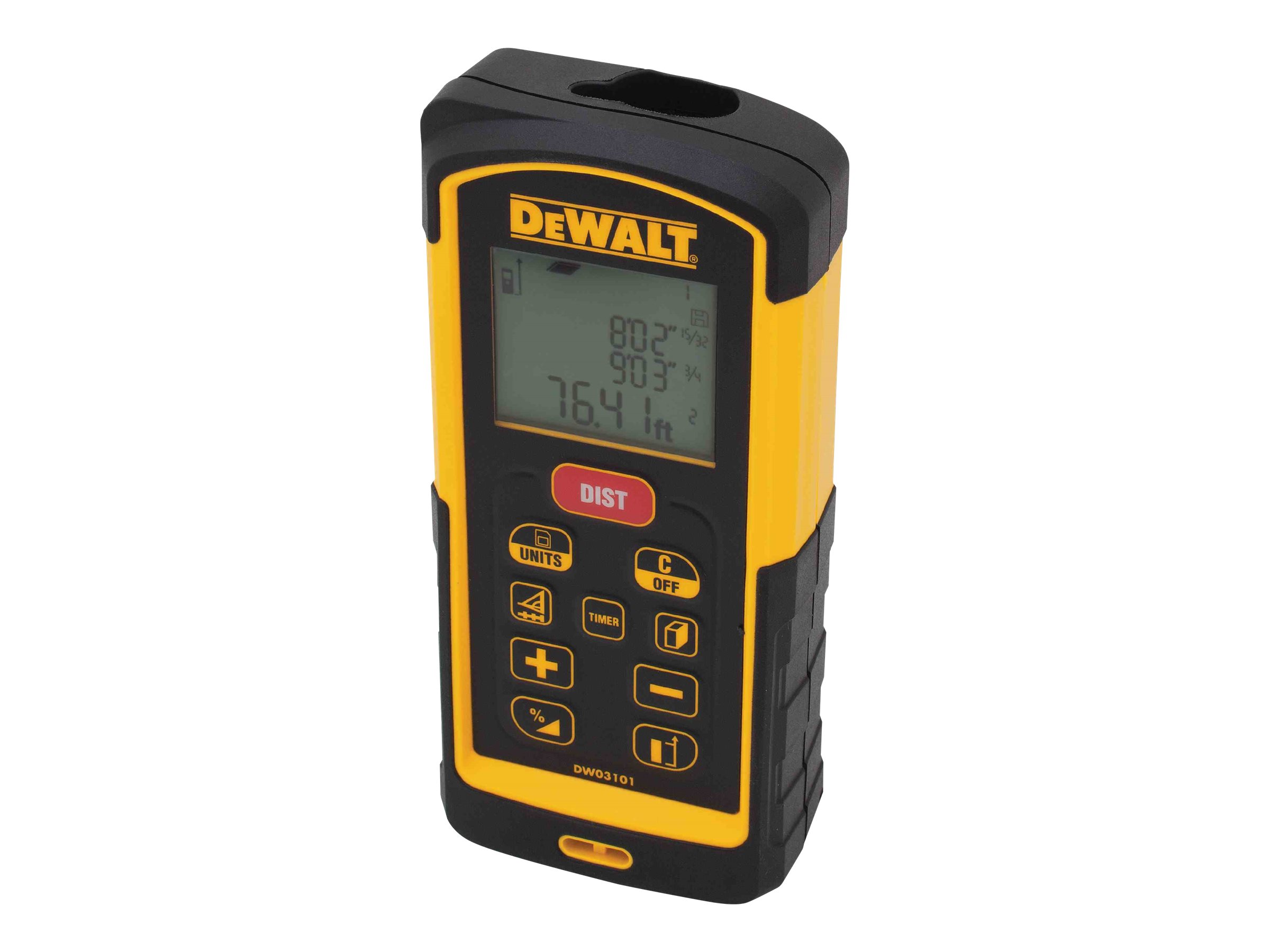 Laser afstandsmåler DeWALT DW03101 - sort/gul, 100 m