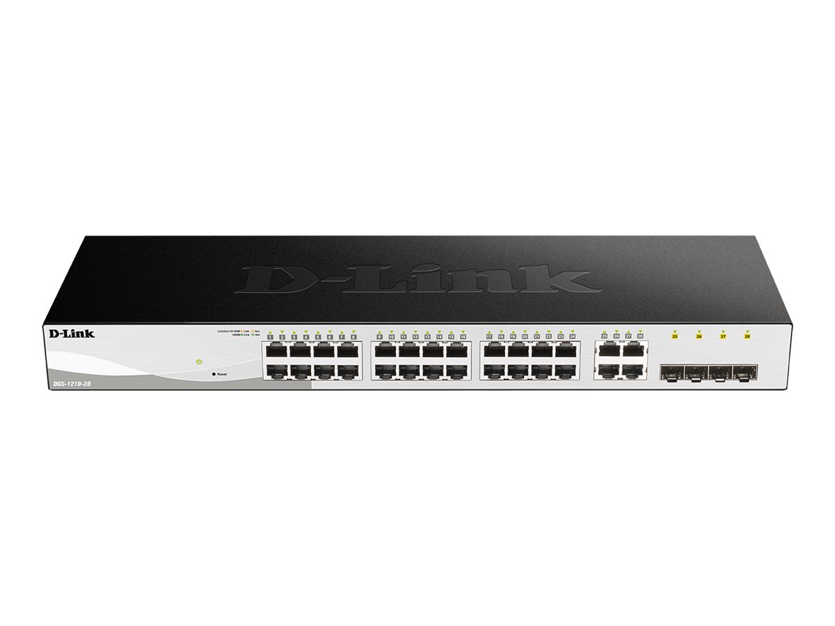 Netværksswitch D-Link DGS-1210-28/E - 28 porte, Gigabit