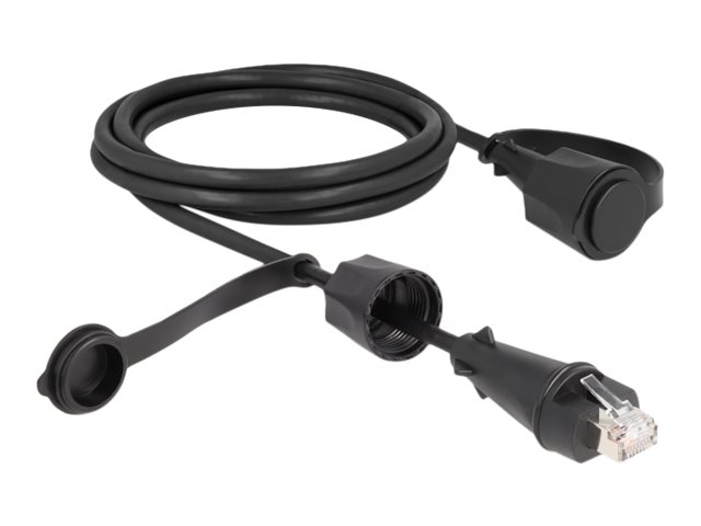 DeLOCK CAT 6 Afskærmet parsnoet (STP) 2m Patchkabel Sort