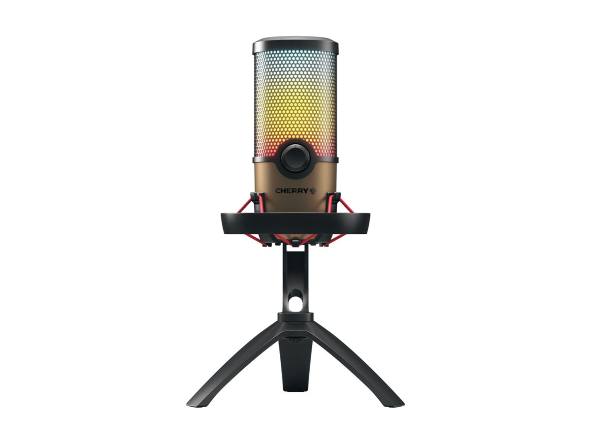 CHERRY UM 9.0 PRO RGB Mikrofon Kablet Sort Brun