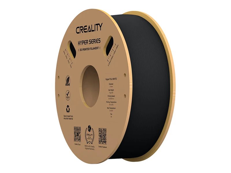 Creality Creality Hyper PLA - 1.75mm - 1kg Sort 6971636405580 Modsvarer: N/A