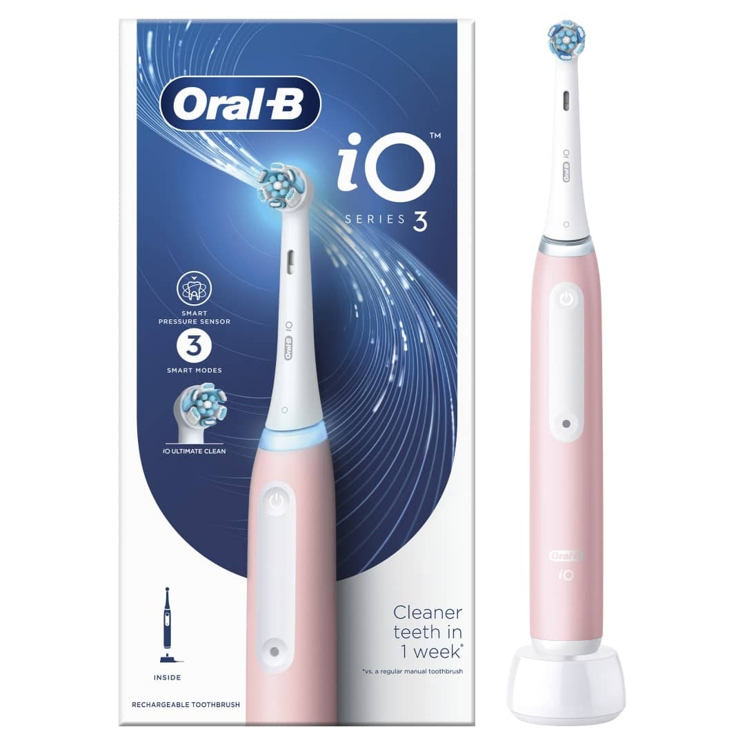 Oral-B iO Series 3 Blush Pink elektrisk tandbørste