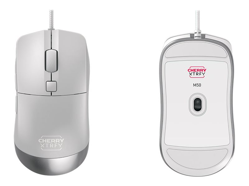 Cherry Xtrfy M50 - Gaming Mus - Optisk - 5 knapper - Hvid