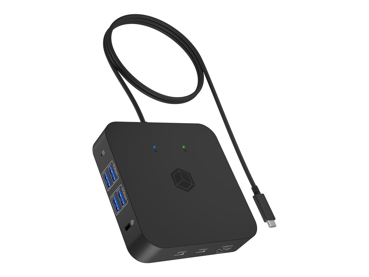 ICY BOX - docking station - USB-C - 3 x HDMI - 1GbE