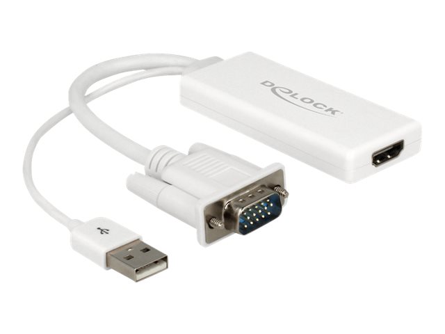 Delock VGA to HDMI Adapter with Audio white