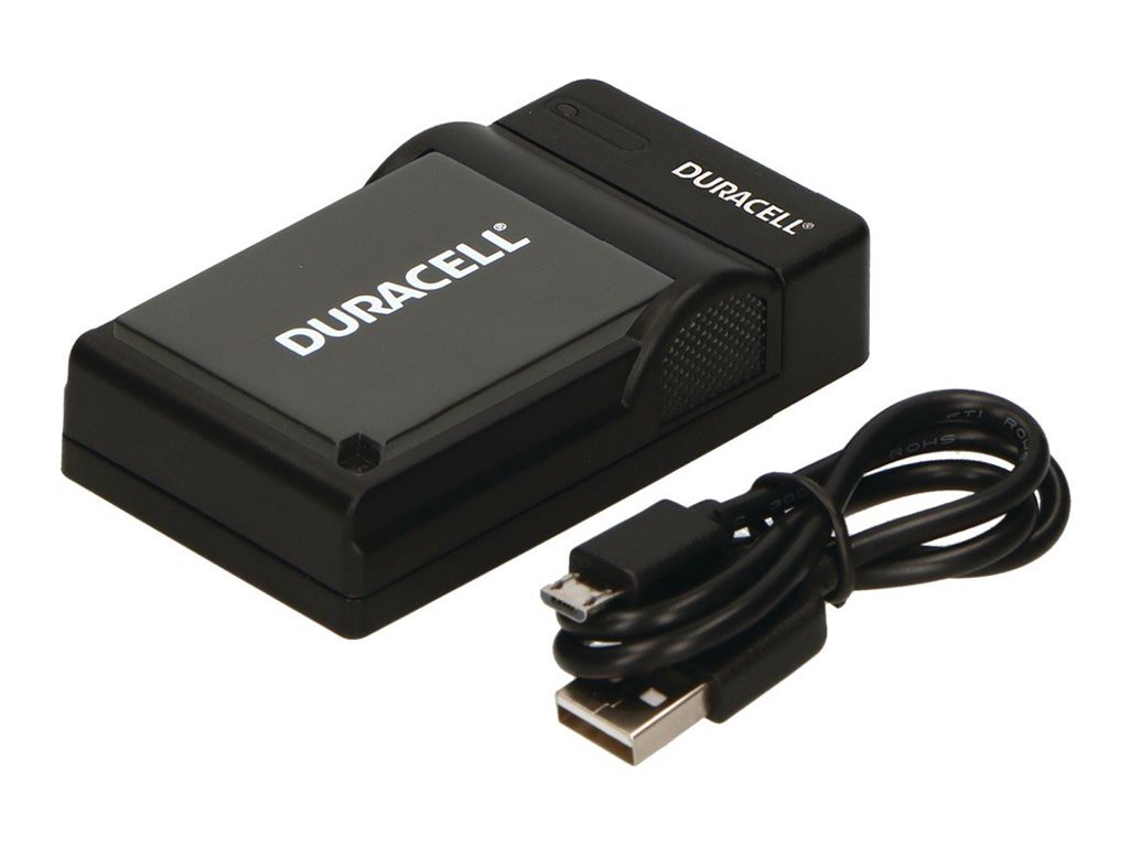 Duracell - USB-batterioplader - 1 x batterier lader op - sort