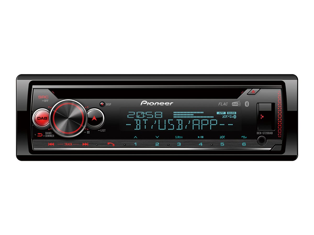 Pioneer DEH-S720DAB - Bil - CD-modtager - in-dash - Single-DIN - 50 watt x 4