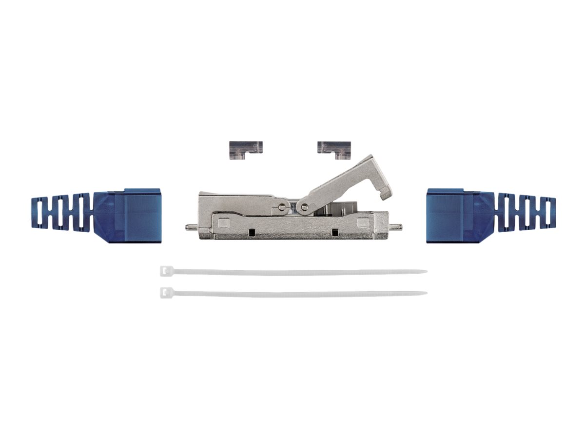 Pro toolless cable connector CAT 6A STP shielded - Sølv