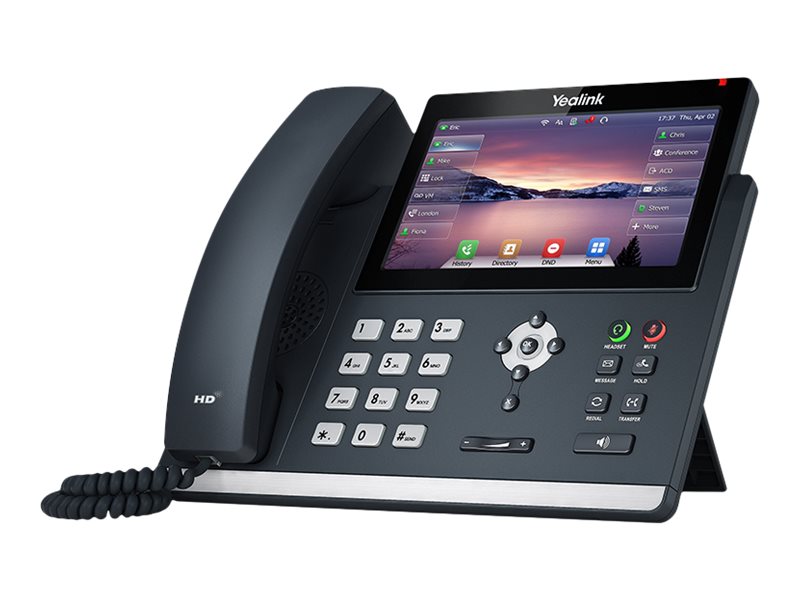 Yealink SIP-T48U SIP-telefon, PoE, 7'' 800x480 LCD-skærm, 29 linjer, 2xUSB, GigE