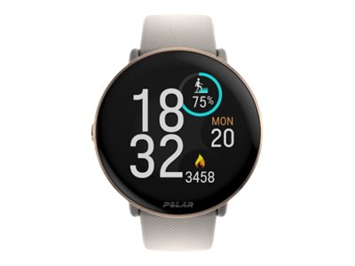 Polar Ignite 3 - Sportsur med bånd - silikone - båndstørrelse: S/L - display 1.28 - 32 MB - Bluetooth - 35 g - greige sand