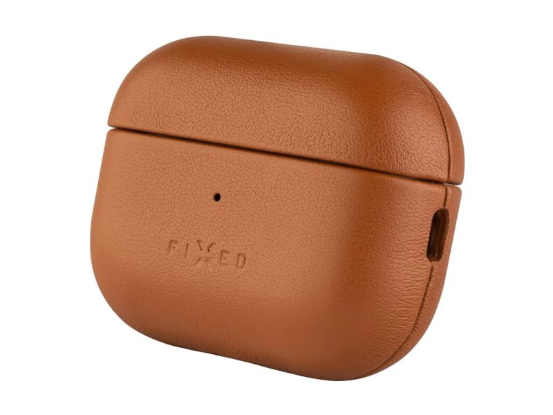 FIXED PodsLeather Beskyttelsescover Til trådløse ørespidsers opladningsetui Brun