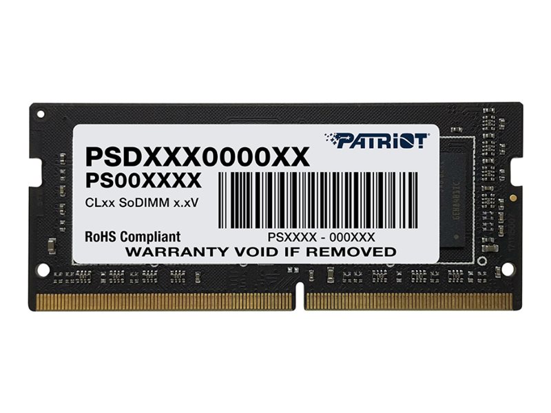 Patriot Signature Series - DDR4 - module - 8 GB - SO-DIMM 260-pin / PC4-19200 - unbuffered