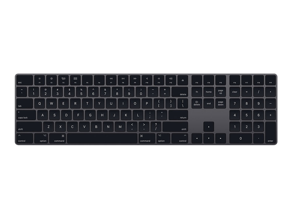Apple Magic Keyboard with Numeric Keypad - Tastatur - trådløs - Bluetooth - QWERTY - dansk - space grey