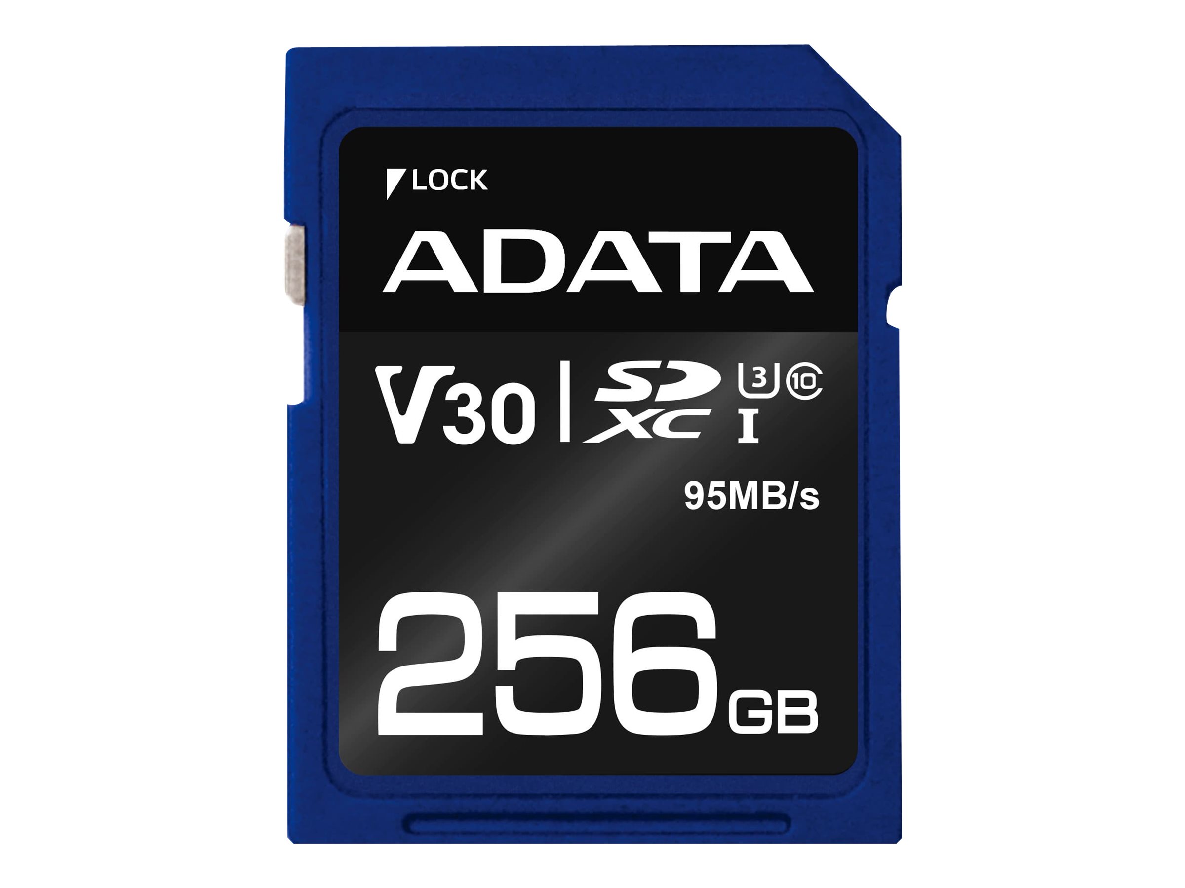 ADATA Premier Pro - Flashhukommelseskort - 256 GB - Video Class V30 / UHS-I U3 / Class10 - SDXC UHS-I