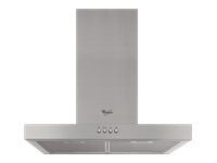 Whirlpool AKR 558/3 IX - Hætte - skorsten flad - bredde: 59.8 cm - dybde: 45 cm - udtrækning og gencirkulation (med ekstra ekstrationssæt) - rustfrit stål