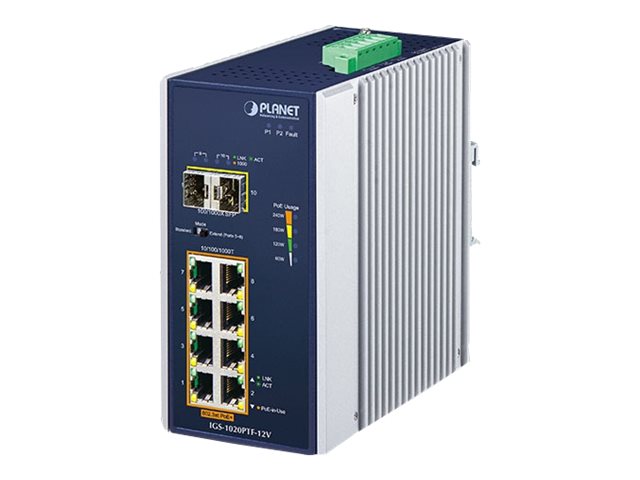 PLANET IP30 Ind 8-P 10/100/1000T 8-porte Gigabit Ethernet
