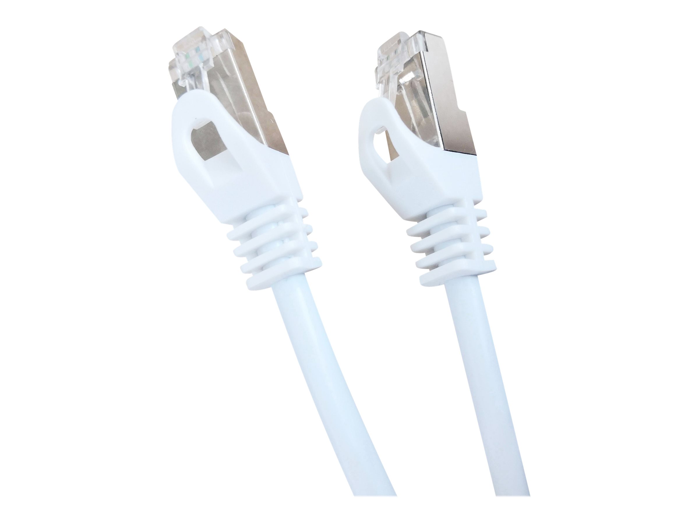 Cablexpert CAT 6a Kabel med afskærmning med folie og kobberfletning (SFTP 25cm Patchkabel Hvid